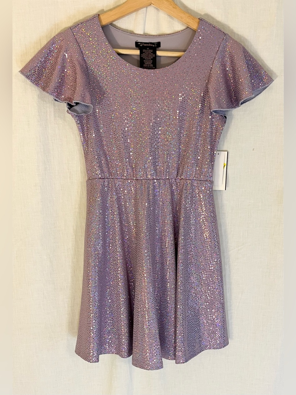 Xtraordinary Lilac Sequin Fit-and-Flare Girls' Dress